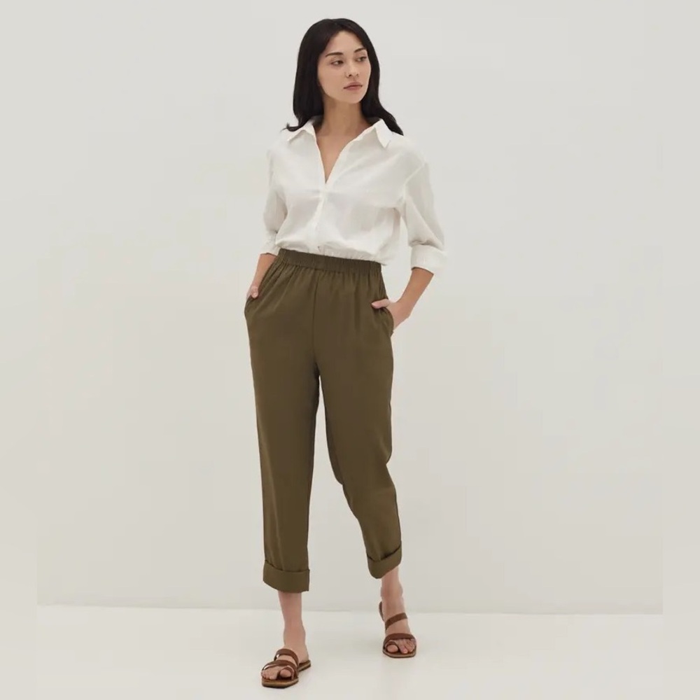 Love Bonito Dareen Elastic Pants Olive XS